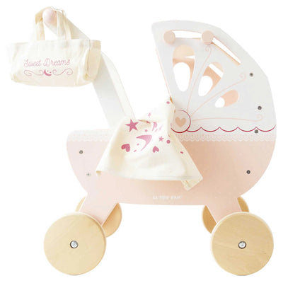 Le Toy Van Retro Wooden Doll Pram - Swanky Boutique