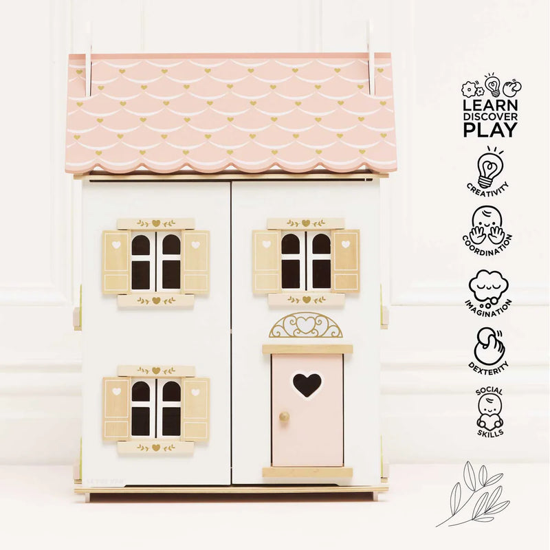 Le Toy Van Roseheart Wooden Dolls House - Swanky Boutique