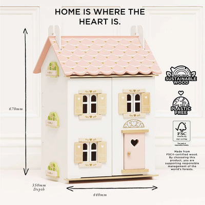 Le Toy Van Roseheart Wooden Dolls House - Swanky Boutique