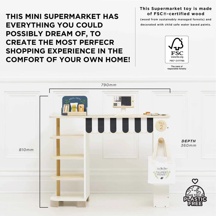 Le Toy Van Supermarket Till Checkout & Accessories - Swanky Boutique 