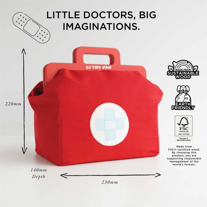 Le Toy Van Vintage Doctor Roleplay Wooden Kit - Swanky Boutique