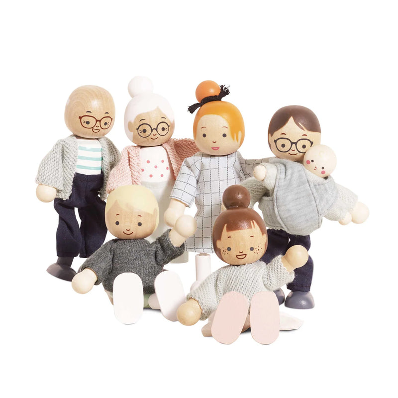 Le Toy Van Wooden Dolls House Family - 7 Pieces - Swanky Boutique
