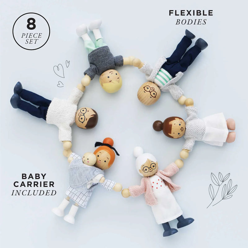 Le Toy Van Wooden Dolls House Family - 7 Pieces - Swanky Boutique