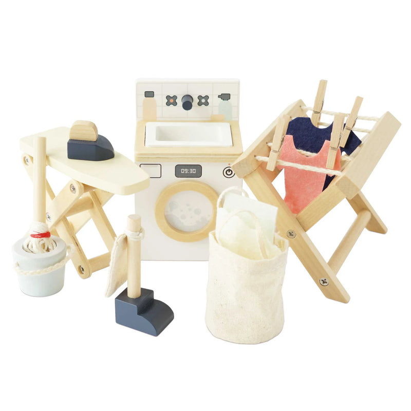 Le Toy Van  Wooden Dolls House Laundry Room - Swanky Boutique Malta 