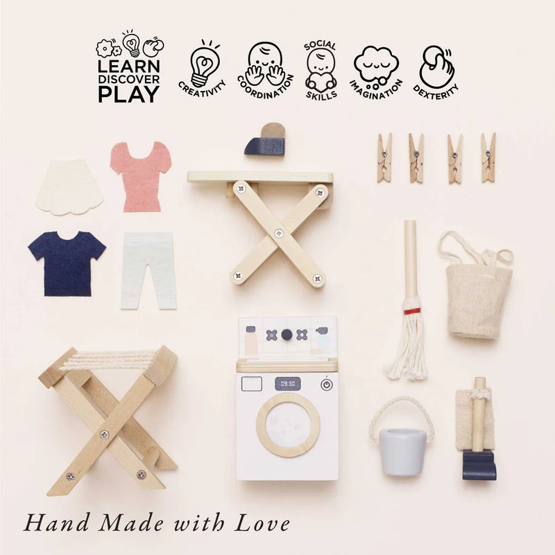 Le Toy Van  Wooden Dolls House Laundry Room - Swanky Boutique Malta 