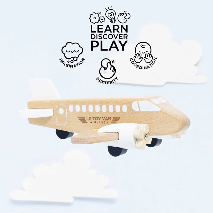 Le Toy Van Wooden Toy Plane - Swanky Boutique