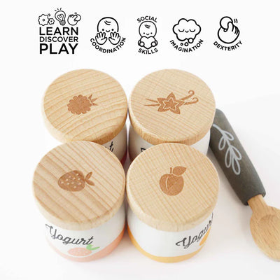 Le Toy Van Yoghurt Play Food Pack - 5 Pieces - Swanky Boutique 