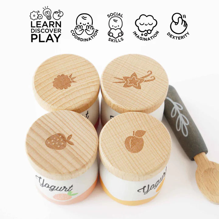 Le Toy Van Yoghurt Play Food Pack - 5 Pieces - Swanky Boutique 
