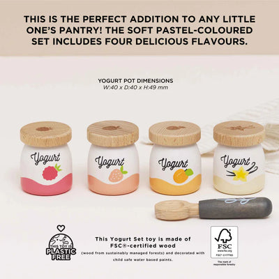 Le Toy Van Yoghurt Play Food Pack - 5 Pieces - Swanky Boutique 
