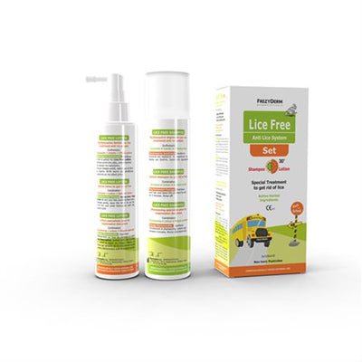 frezyderm - lice free set shampoo & lotion 125ml - swanky boutique malta