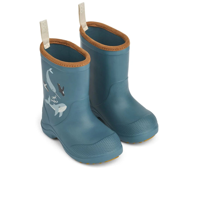 Liewood-Aston Rainboots - Arctic Ocean View-Swanky Boutique Malta