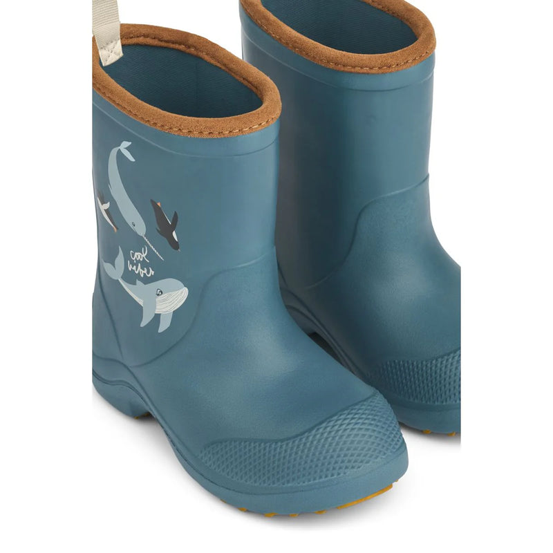 Liewood-Aston Rainboots - Arctic Ocean View-Swanky Boutique Malta