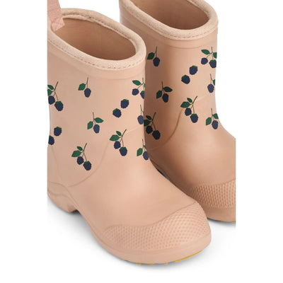 Liewood-Aston Rainboots - Berry Pale Mix-Swanky Boutique Malta 