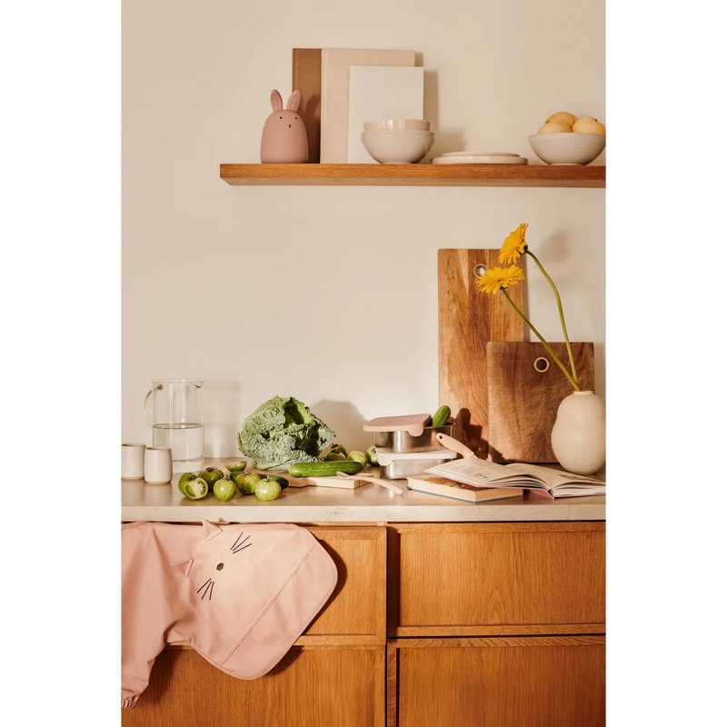 Liewood - Bib, Long-Sleeves Merle - Cat Tuscany Rose - Swanky Boutique Malta 