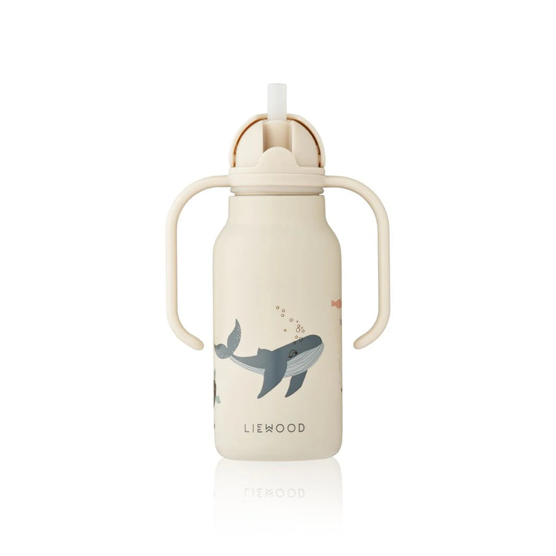 Liewood - Kimmie Thermal Water Bottle, 250ml - Sea Creature Sandy - Swanky Boutique Malta 