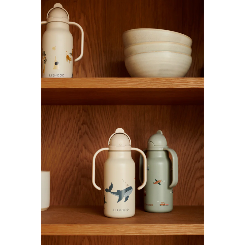 Liewood - Kimmie Thermal Water Bottle, 250ml - Sea Creature Sandy - Swanky Boutique Malta 