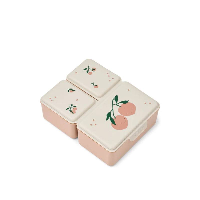Liewood - Lunch Box, Driss 3 Compartments - Peach Me Sea Shell - Swanky Boutique Malta 