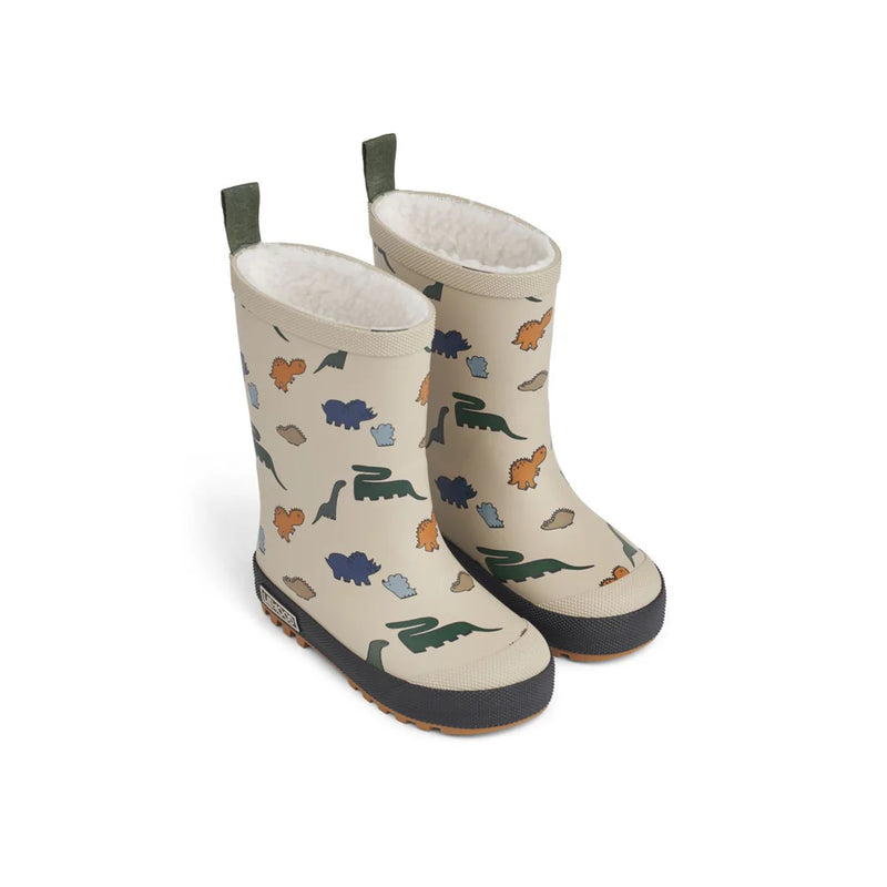 Liewood - Mason Thermo Rainboots - Dinosaurs Mist - Swanky Boutique Malta