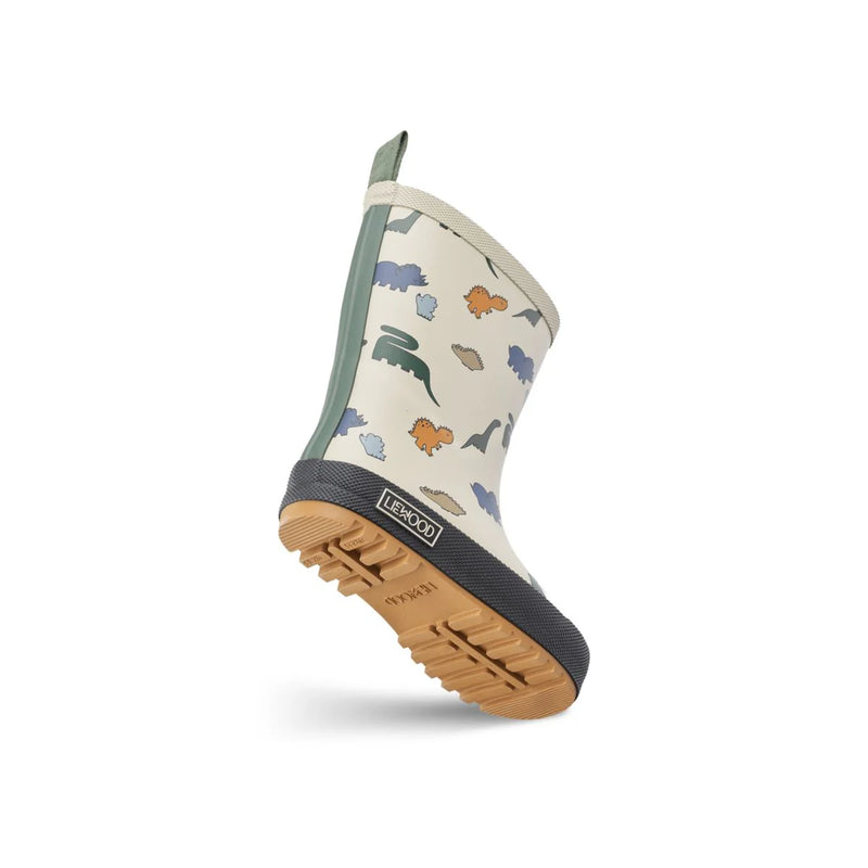 Liewood - Mason Thermo Rainboots - Dinosaurs Mist - Swanky Boutique Malta