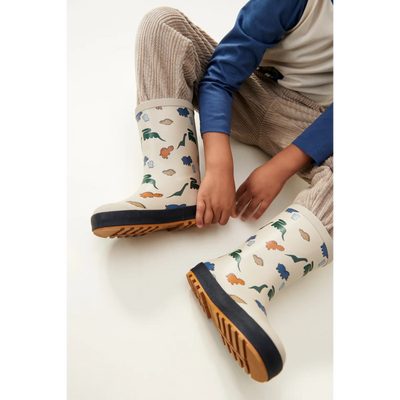 Liewood - Mason Thermo Rainboots - Dinosaurs Mist - Swanky Boutique Malta