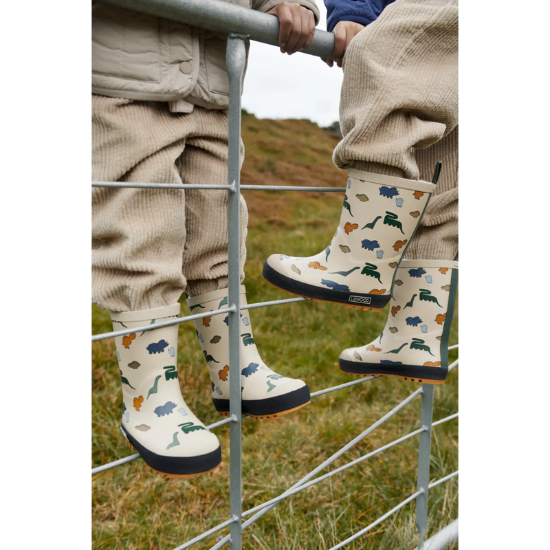 Liewood - Mason Thermo Rainboots - Dinosaurs Mist - Swanky Boutique Malta
