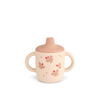 Liewood - Neil Sippy Cup, Silicone 150 ml - Butterfly Apple Blossom - Swanky Boutique Malta 