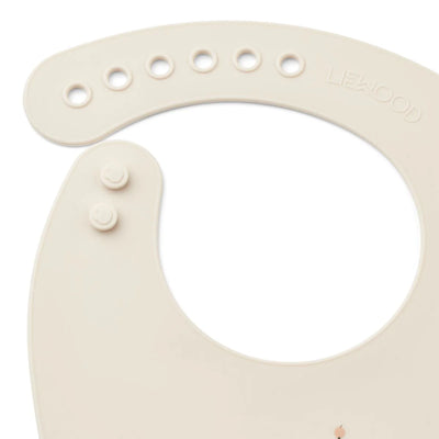 Liewood - Silicone Bib, Tilda - 2 Pack Peach Sea Shell Mix - Swanky Boutique Malta 