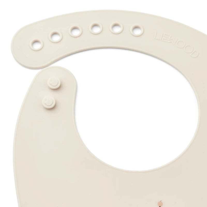 Liewood - Silicone Bib, Tilda - 2 Pack Peach Sea Shell Mix - Swanky Boutique Malta 