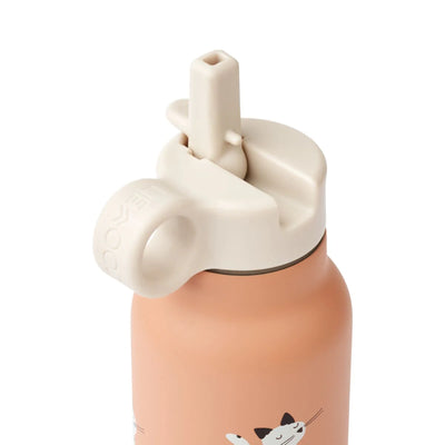 Liewood Falk Thermal Water Bottle, 350ml - Cat  Tuscany Rose - Swanky Boutique