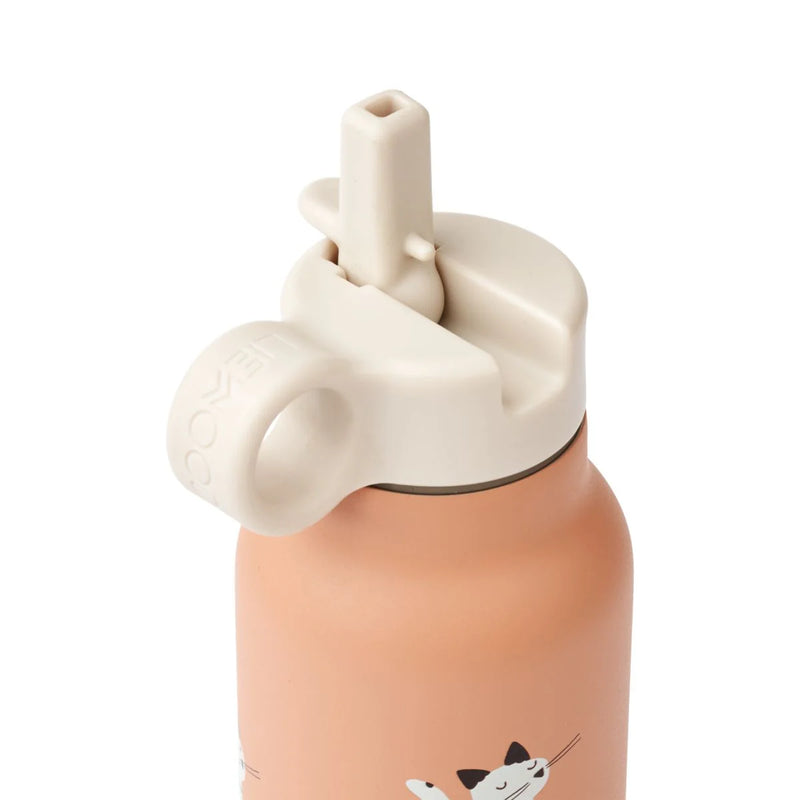 Liewood Falk Thermal Water Bottle, 350ml - Cat  Tuscany Rose - Swanky Boutique