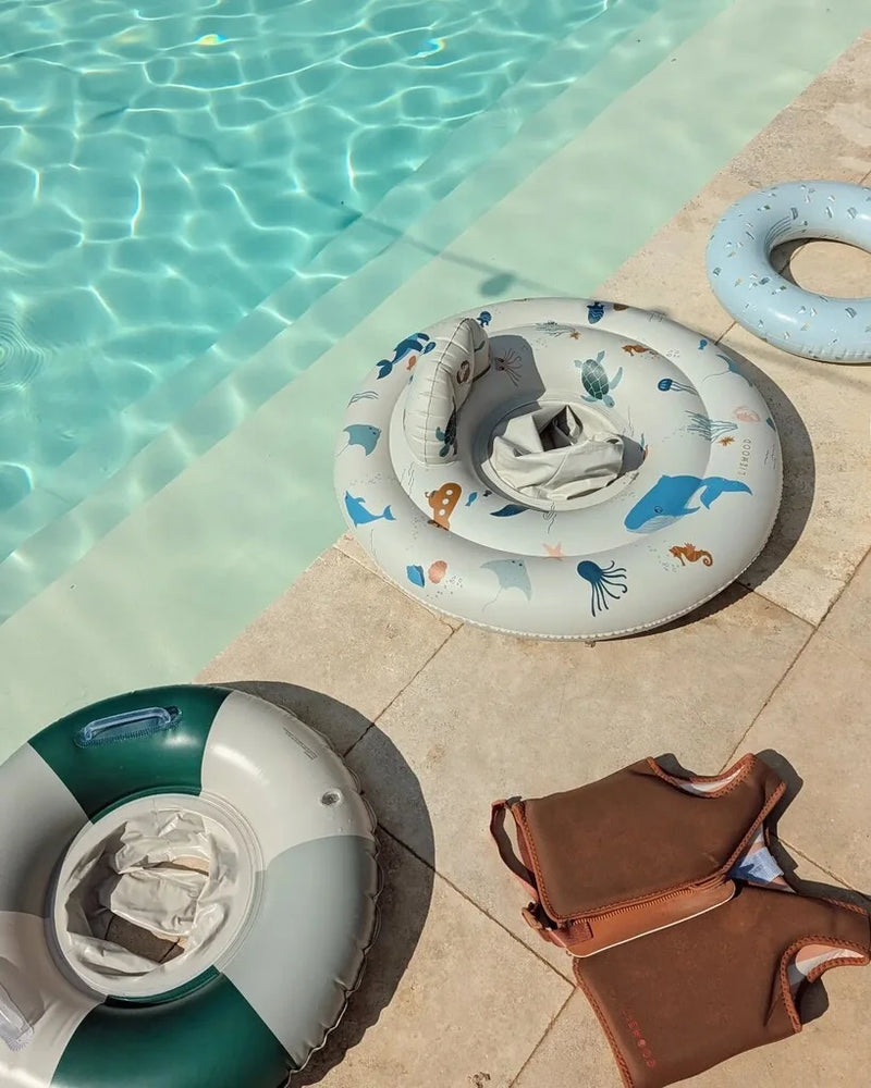 Liewood - Inflatable Baby Swim Ring -Sea Creature Sandy Swanky Boutique Malta