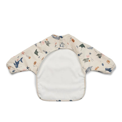 Liewood Merle Printed Cape Bib Sea Creature Sandy - Swanky Boutique Malta
