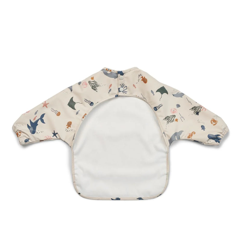 Liewood Merle Printed Cape Bib Sea Creature Sandy - Swanky Boutique Malta