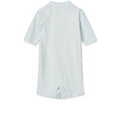 Liewood Short-Sleeved UV Jumpsuit, Max UV Jumpsuit - Pure Sky/Creme De La Creme Swanky Boutique Malta 