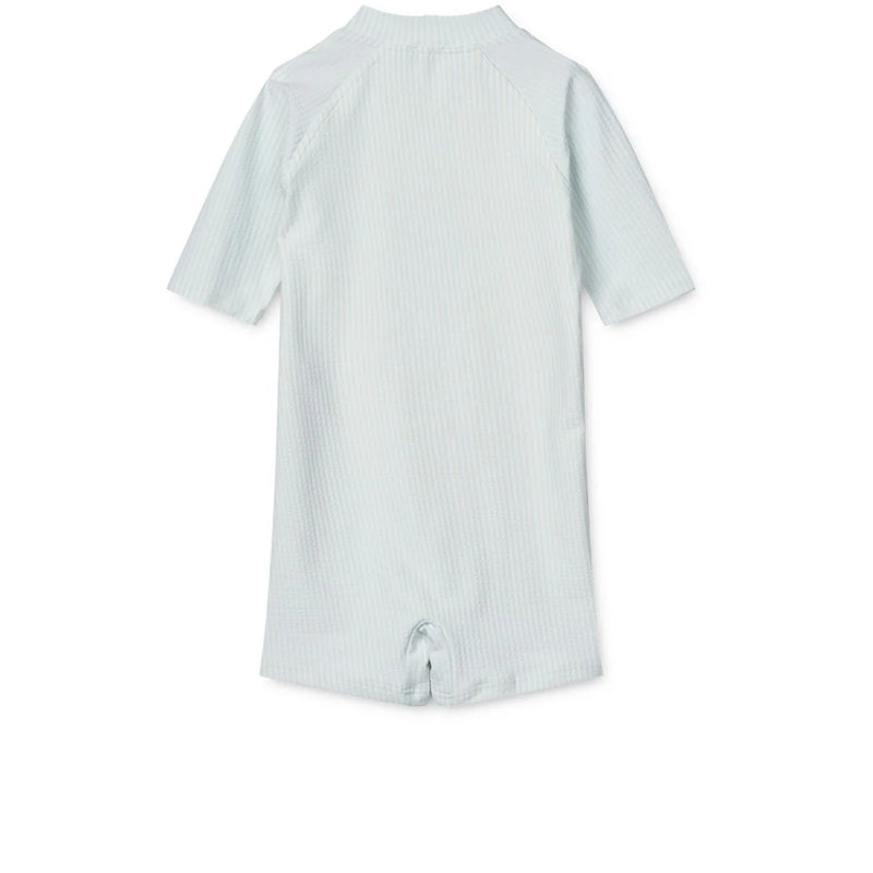 Liewood Short-Sleeved UV Jumpsuit, Max UV Jumpsuit - Pure Sky/Creme De La Creme Swanky Boutique Malta 