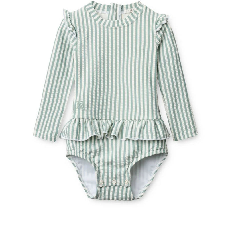 Liewood Sille Seersucker Baby Swimsuit - Swanky Boutique Malta