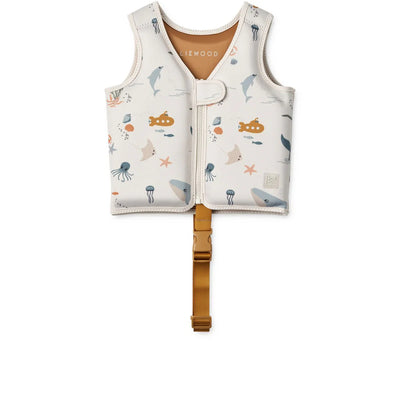 Liewood - Dove Swim Vest Sea Creature Sandy - Swanky Boutique