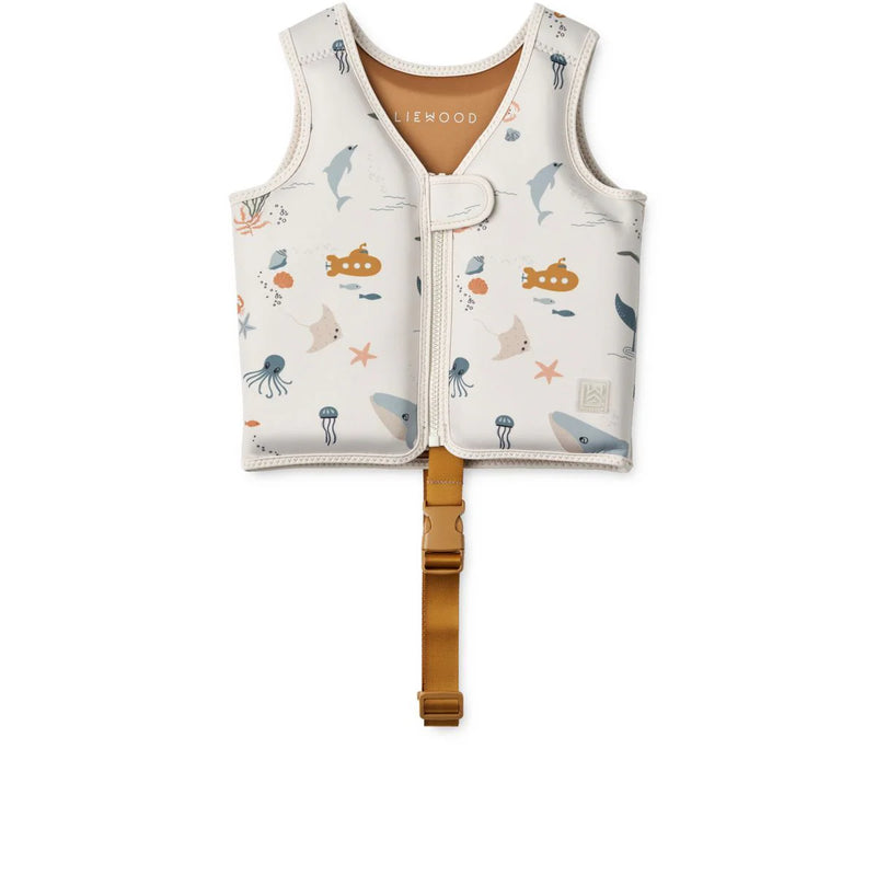Liewood - Dove Swim Vest Sea Creature Sandy - Swanky Boutique