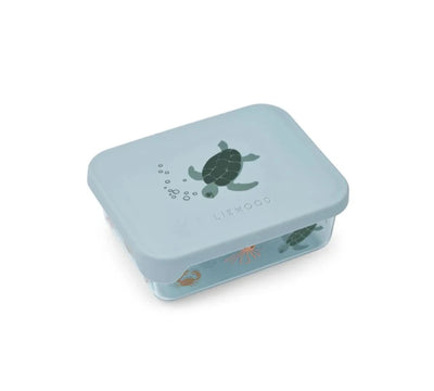 Liewood Ako Tritan Snack Box Sea Creature Sandy - Swanky Boutique 