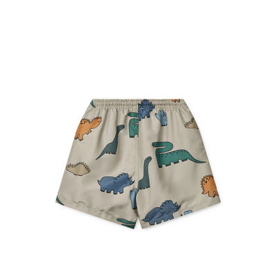 Liewood Duke Print Board Shorts - Dinosaurs Mist - Swanky Boutique Malta