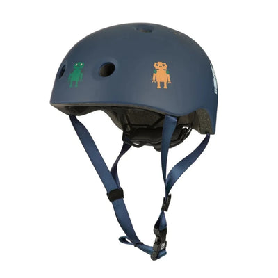 Liewood Hilary Bike Helmet Robots Indigo Blue - Swanky Boutique