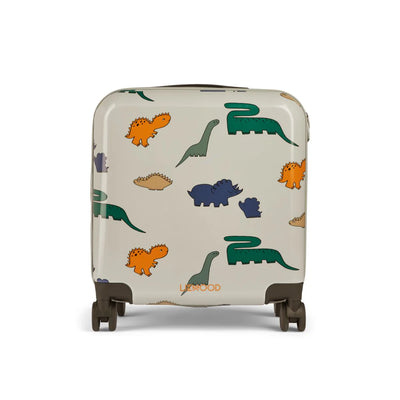 Liewood Hollie Hardcase Suitcase - Dinosaurs Mist - Swanky Boutique