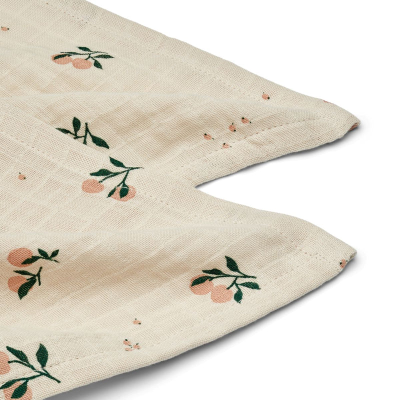 Liewood Lewis Muslin Cloth 2-Pack - Peach Sea Shell Mix - Swanky Boutique