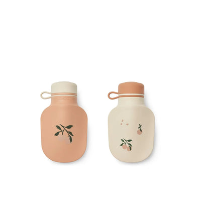 Liewood Lizzie Smoothie Bottle, 2-Pack - Peach Sea Shell - Swanky Boutique