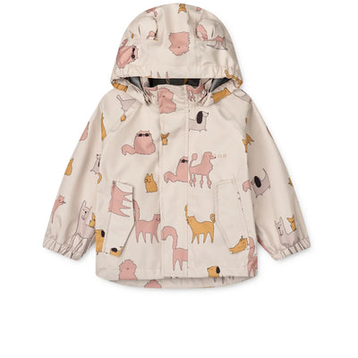 Liewood Manu Rainwear Set Cats and Dogs Sandy - Swanky Boutique