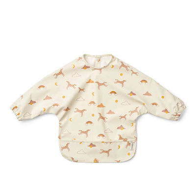 Liewood Merle Printed Cape Bib Dream Ecru - Swanky Boutique