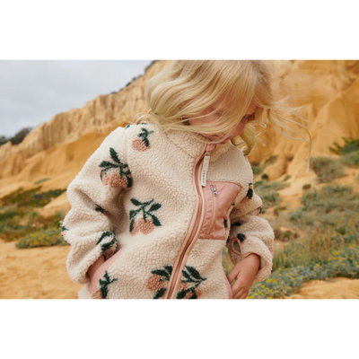 Liewood Nolan Pile Jacket Peach Sea Shell - Swanky Boutique