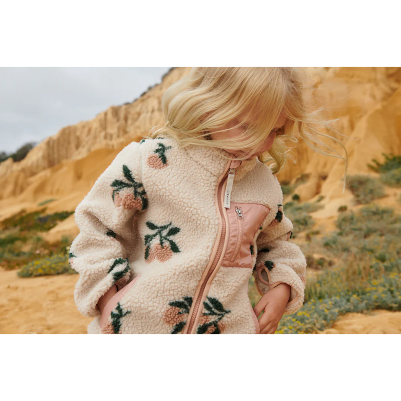 Liewood Nolan Pile Jacket Peach Sea Shell - Swanky Boutique