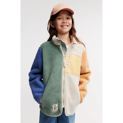 Liewood Nolan Pile Jacket - Peppermint Multi Mix Swanky Boutique 