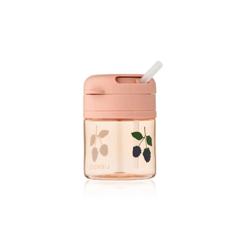 Liewood Pavia Tritan Straw Cup Berry Pale Tuscany - Swanky Boutique Malta